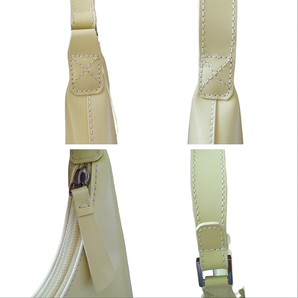 By Far Yellow Patent Leather Amber Small Handbag - Picture 11 of 16